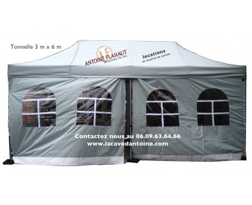 TONNELLE 6*3 mètres - ouverture rapide - -