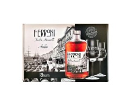 FERRONI AMBRÉ Coffret 2 verres - Rhum Ferroni -40°