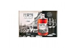 FERRONI AMBRÉ Coffret 2 verres - Rhum Ferroni -40°