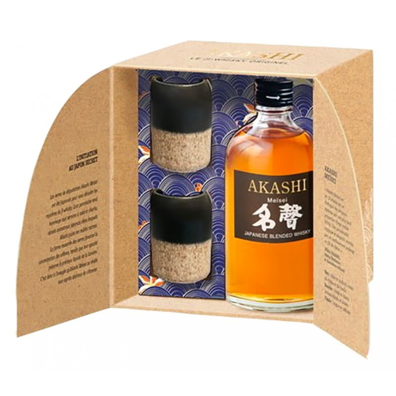 Coffret AKASHI Meïsei + 2 Japanese- Whisky Japonais -40° - La Cave