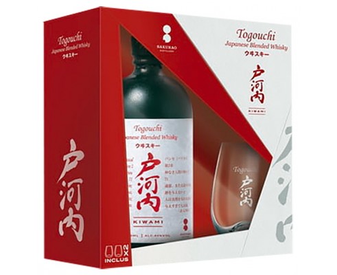 TOGOUCHI KIWAMI Coffret 2 verres- Whisky Japonais -40°