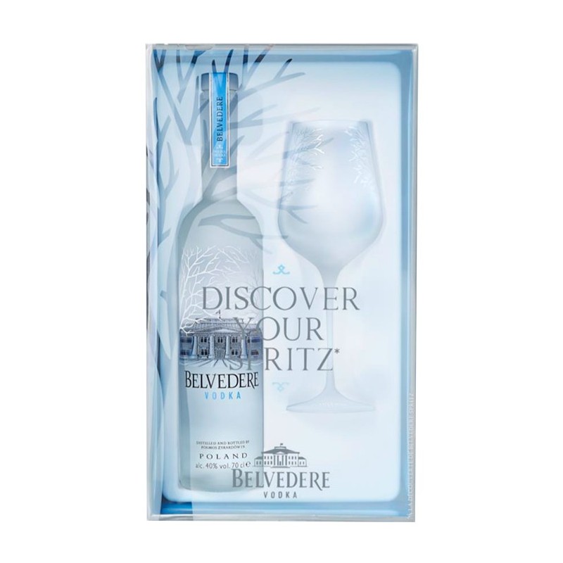 BELVEDERE VODKA Pure + Verre -40° - La Cave d'Antoine