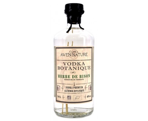 VODKA BOTANIQUE BIO HERBE DE BISON AWEN NATURE -40°