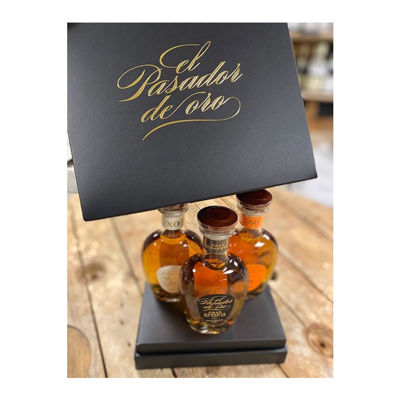 Coffret El Pasador de Oro Rhum 40% - 3x20cl