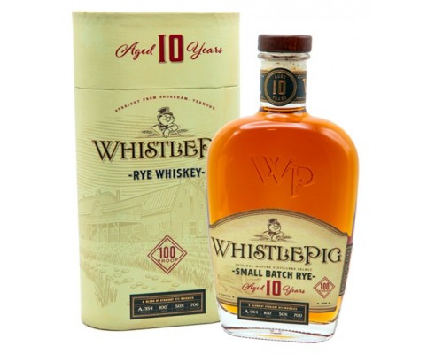 WHISTLE PIG 10 ANS SMALL BATCH RYE -50°