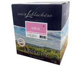 Coteaux ARDECHE Gris 12°5 - Bib 3 litres 2024-12,5°