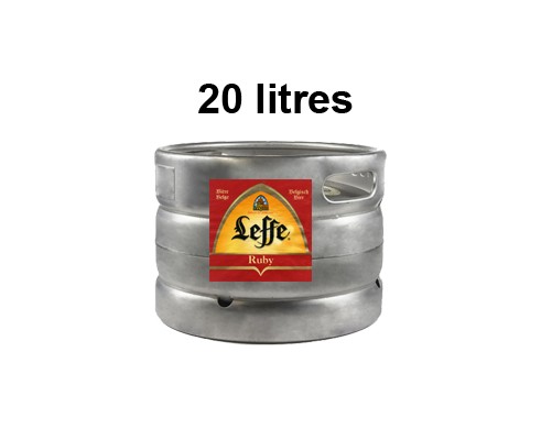 Bières LEFFE RUBY 20 litres -5°