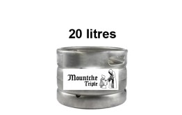 Bières MOUNTCHE Triple - Fût 20 litres -7°7