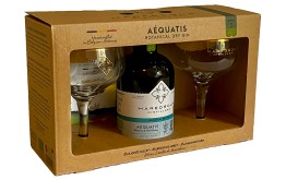 GIN AÉQUATIS BIO - ABBAYE MAREDSOUS + 2 VERRES -40°