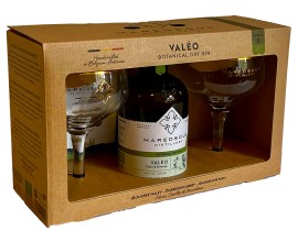 GIN VALÉO BIO - ABBAYE MAREDSOUS + 2 VERRES -40°