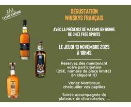 Soirée Dégustation Whiskys Français du Jeudi 13 novembre 2025