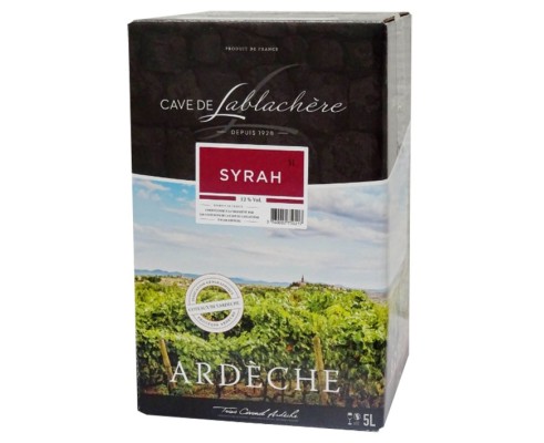 SYRAH - Bib 5 litres - ARDECHE -12° SYRAH - Bib 5 litres - ARDECHE -12°