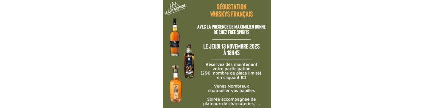 Dégustation Whiskys Français du 13/11/2025